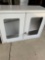 Uline two door, two shelf storage metal cabinet. 27
