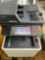 Kyocera Ecosys M6535cidn with cord color laser printer, turned on