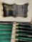 Peeredge steak knives with case. Missing one knife