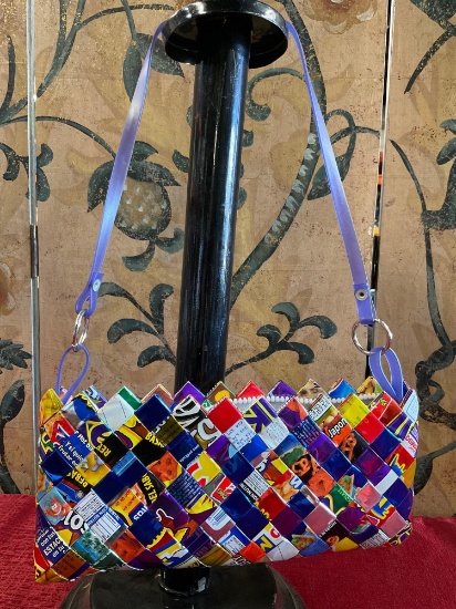 Wrapper Designed purse / handbag, zipper works, very good condition. 5" T x 10" W