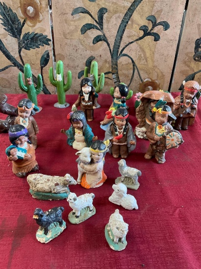 Ceramic figurines. 23 pieces