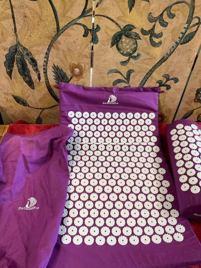 DoSensePro acupressure mat with pillow and bag, very good condition