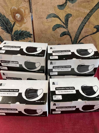 New AW disposable face mask. 6 boxes 50 pieces in each box