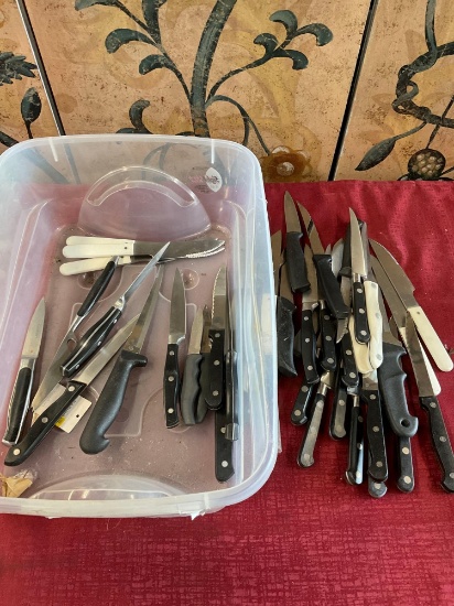 Assorted Kitchen knives. 40 pieces
