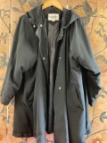 Black Mulberry Street size large coat with hoodie, very good condition