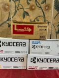 Assorted Kyocera toners. 5 boxes see pics for product details