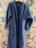 Long dark blue coat seems to be a s/m good condition