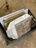 Assorted pieces of tile.