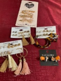 New Earrings & hair pins.