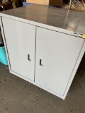 Two door metal cabinet