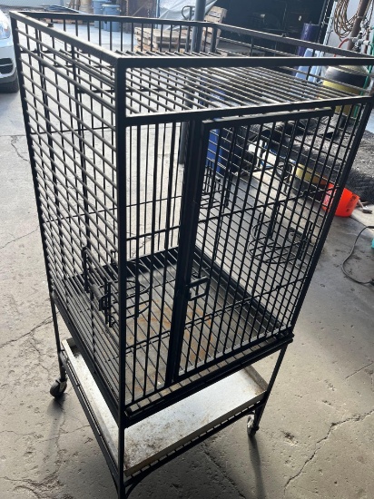 Large Bird Cage, on casters 56" x 24" x 24"