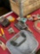Assorted tools/ items includes wood/ metal crate