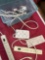 Assorted electrical cords, surge protectors.