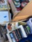 Large lot of assorted picture, frames collectable tin cans, books, etc