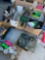 Large lot of Toys, coffee mugs, glassware, tin cans with lids, etc