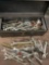 Homak tool box and assorted wrenches, etc