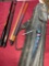J & J bag, Action cue, Lucky cue, Viking cue, cue shaft & assorted chalk