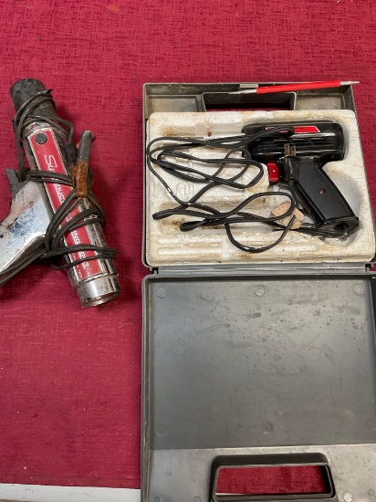 Weller Universal soldering & Sun Inductive timing light guns untested. 2 pieces