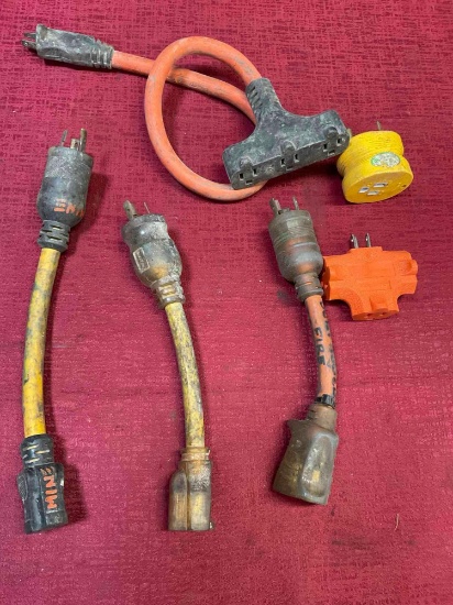 Assorted electrical adaptors. 6 pieces