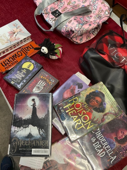Bags, books, Tarot decks, etc. 12 pieces