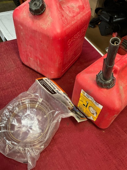 5 & 2 gallon containers and new Pittsburgh self priming juggler pump. 3 pieces