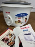 Aroma Rice cooker, and food steamer, turned on