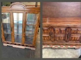 2 piece china cabinet