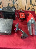 car radios, Everstart inverter, vacuum no cord, cell holder. 5 pieces