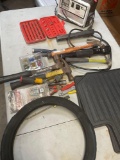Assorted tools, car items, etc