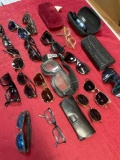 Assorted glasses and empty cases. 20 pieces