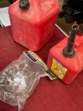 5 & 2 gallon containers and new Pittsburgh self priming juggler pump. 3 pieces