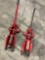 Service jacks, work, with handles . 2 pieces