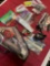 Cardinal 553 & Shakespeare reels and assorted bait, hooks. 13 pieces