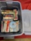 DVDs , VHS & CDs. Over 30 pieces includes Rubbermaid container