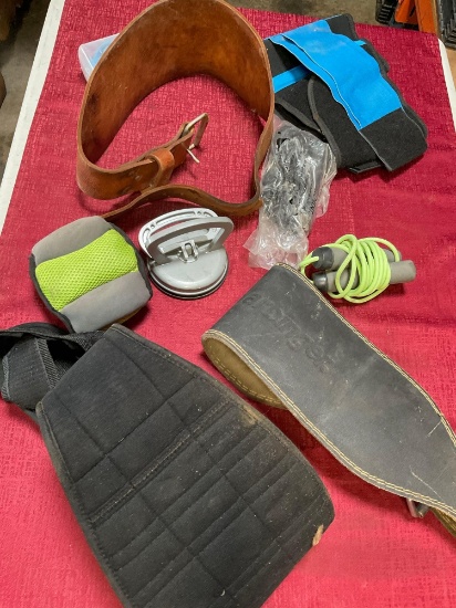 Exercise items, towel, etc. 9 pieces