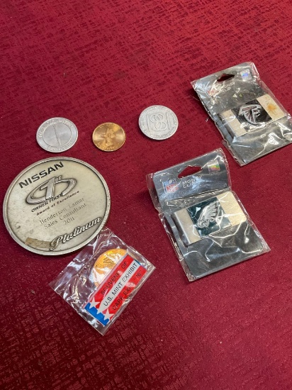 Money clips, tokens, etc. 7 pieces