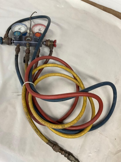 Pro Set Manifold Vacuum Gauge Set with hoses