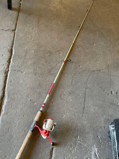 79" fishing rod with Shakespeare reel