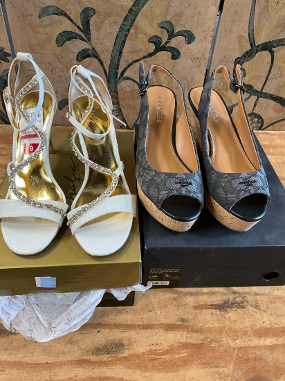 Thalia size 9 & Coach size 8.5 shoes. Look like new