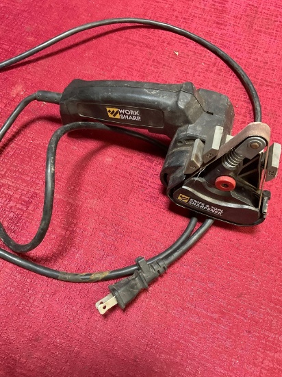 Work Sharp Knife & Tool Sharpener, turned on