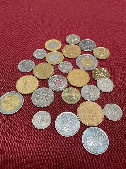 Assorted Foreign coins. 26 coins