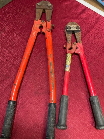 18" & 24" bolt cutters. 2 pieces