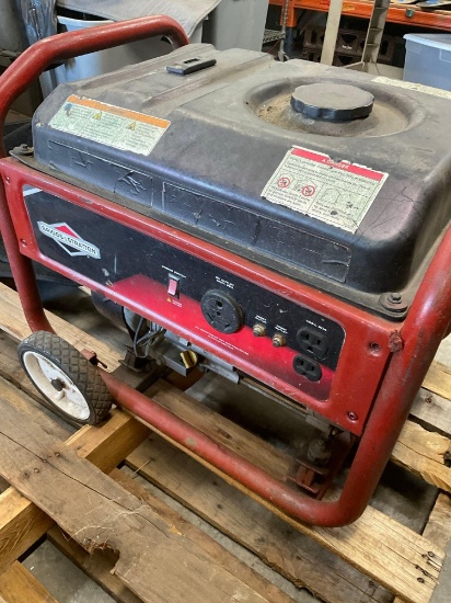 Briggs & Stratton gas generator, has no pull cord, untested.
