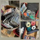 Assorted DVDs & CDs. Over 100 pieces.