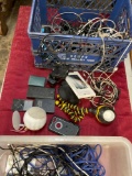 Assorted cords, chargers, etc
