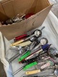 Large lot of kitchen utensils. Over 30 pieces