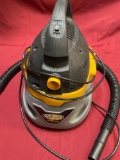 Stinger wet dry vacuum, turned on