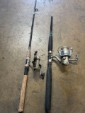 Broken rods & Bruiser and Ryobi reels