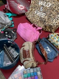 Grouping of assorted bags & makeup