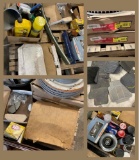 Grouping of car parts & Misc. items, New and used, Paint, Lubricants, Floor mats etc.